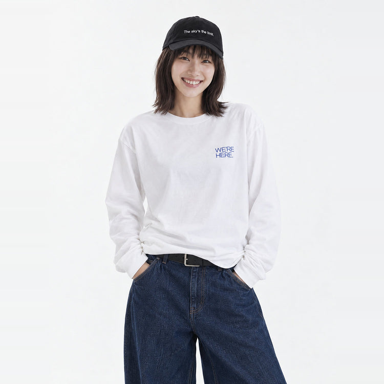 THANK U FOR Long Tee WHITE