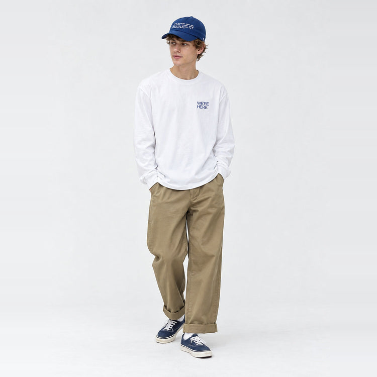 THANK U FOR Long Tee WHITE