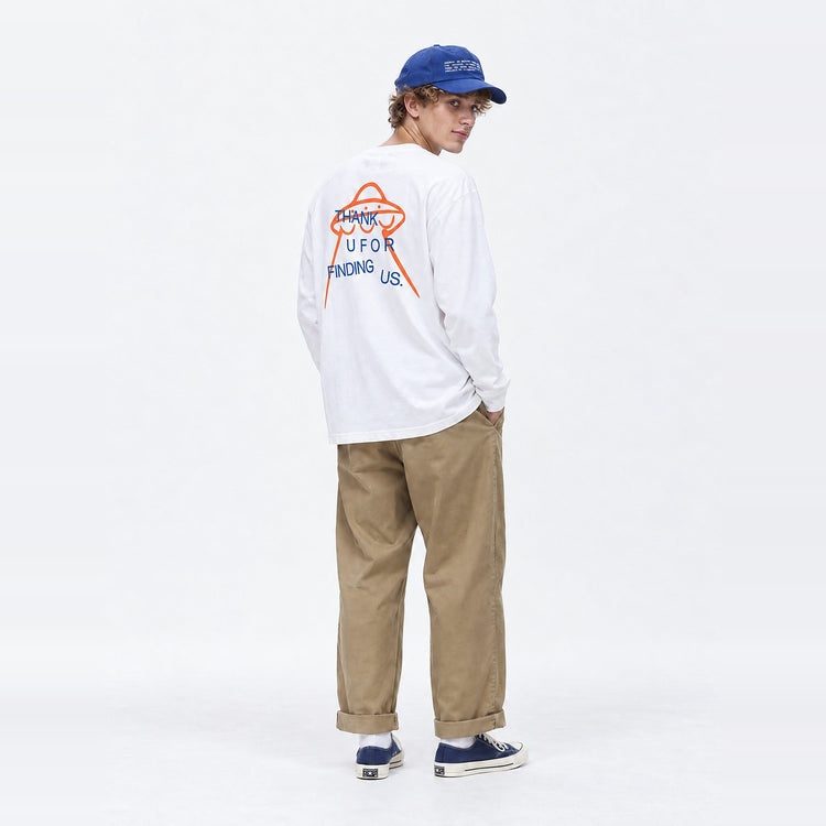 THANK U FOR Long Tee WHITE