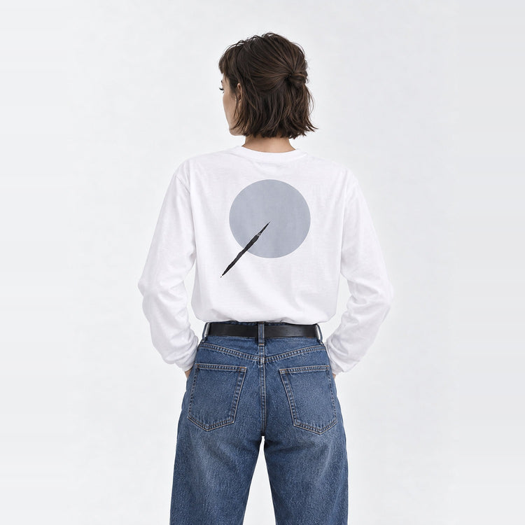 BACK TO THE MOON Long Tee WHITE