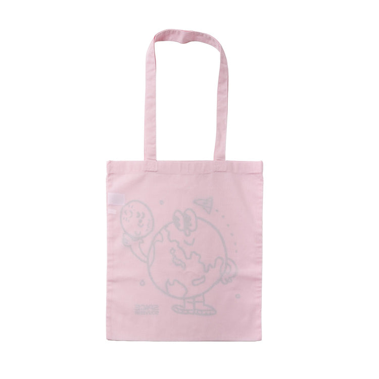 地球くん「友達は月」Tote LIGHT PINK