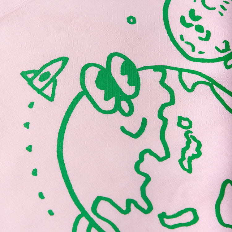 地球くん「友達は月」Tote LIGHT PINK