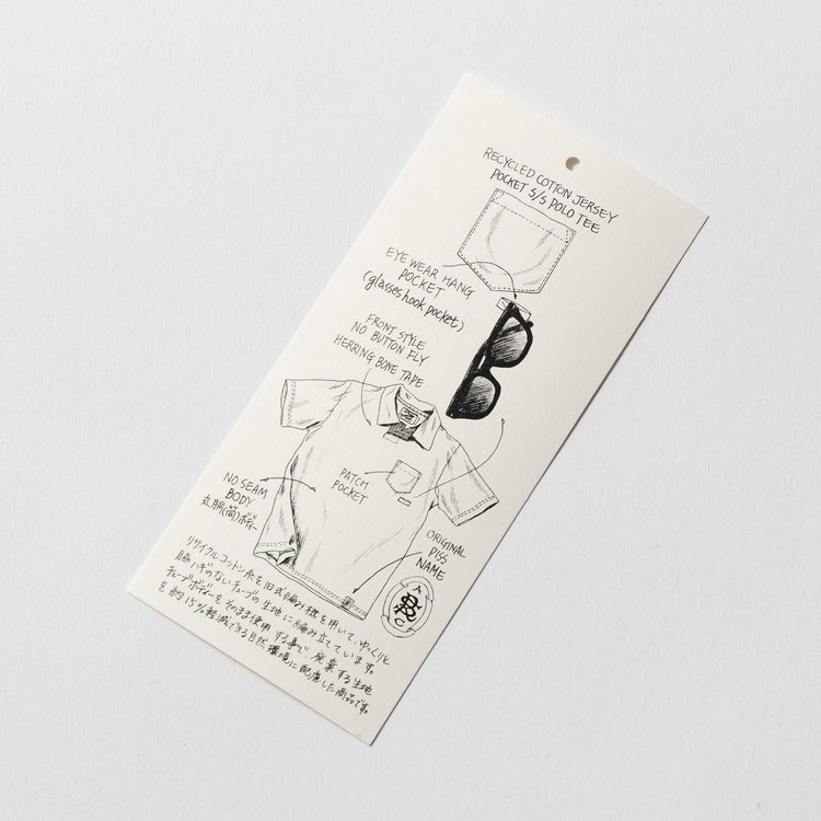 RIDING HIGH | ライディングハイ　AZUMA JERSEY POCKET S/S POLO TEE