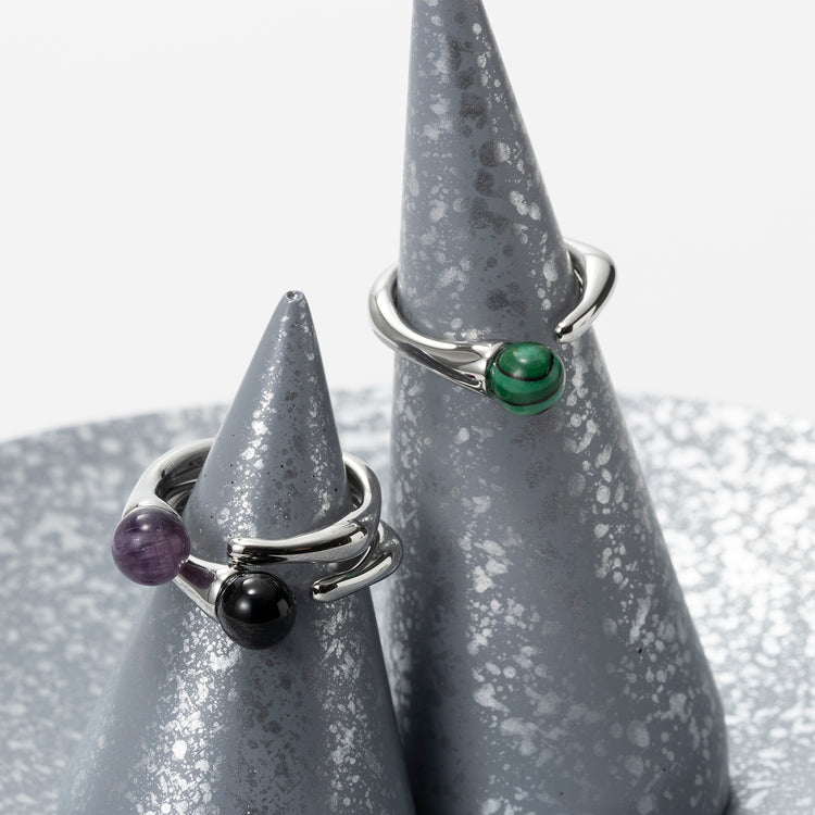 NEI/NOR | ネイナー　ストーン モダンオープンリング