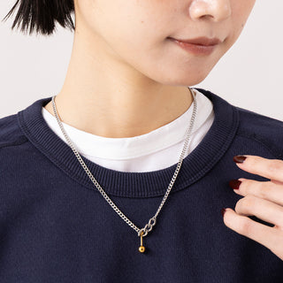 NEI/NOR | ネイナー　エレガントバイカラーボールチャーム ネックレス