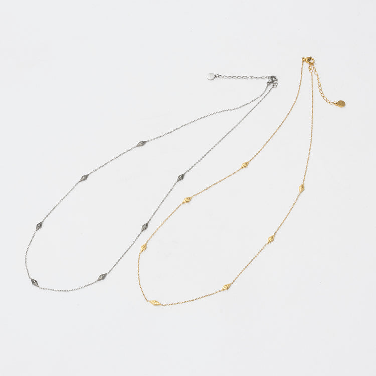 NEI/NOR | ネイナー　大人の華奢見せダイヤモチーフネックレス