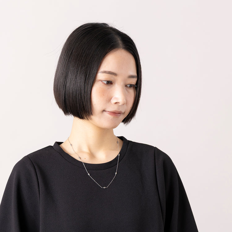 NEI/NOR | ネイナー　大人の華奢見せダイヤモチーフネックレス