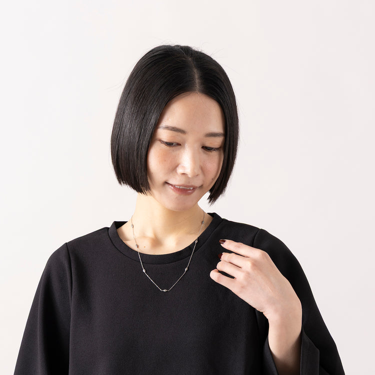 NEI/NOR | ネイナー　大人の華奢見せダイヤモチーフネックレス