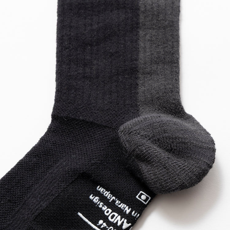 ANDSOX | アンドソックス　SUPPORT PILE ANKLE(バイカラー)