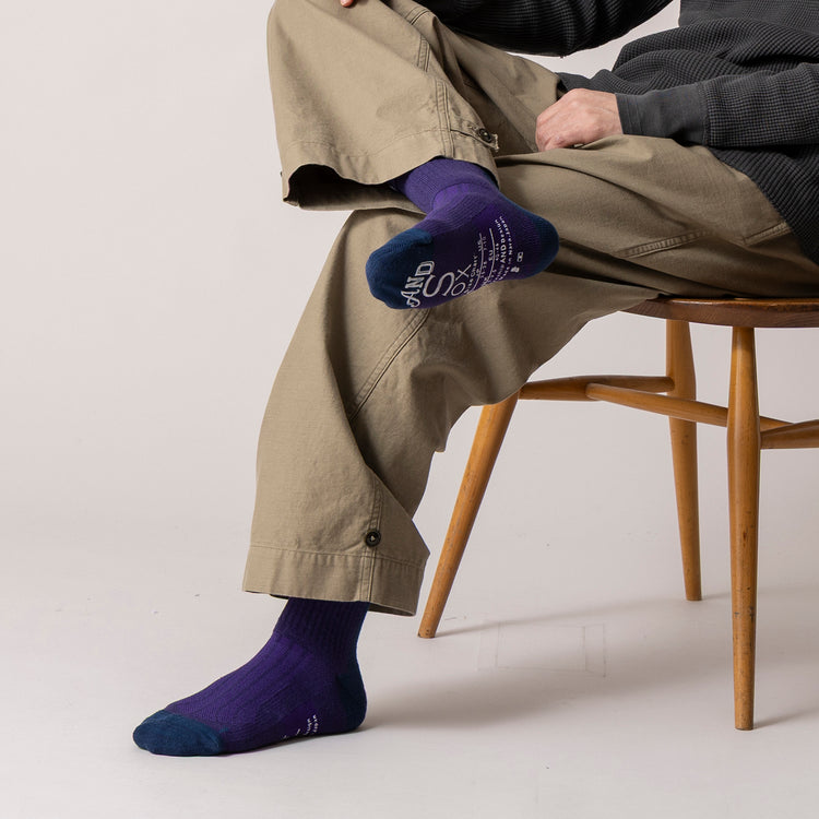 ANDSOX | アンドソックス　SUPPORT PILE ANKLE(バイカラー)