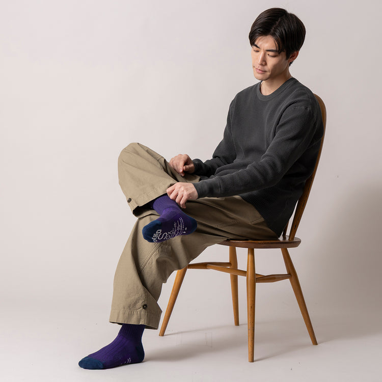 ANDSOX | アンドソックス　SUPPORT PILE ANKLE(バイカラー)