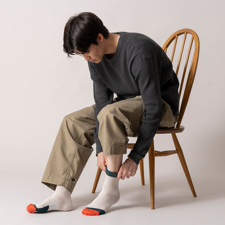 ANDSOX | アンドソックス　SUPPORT PILE ANKLE(トリプルカラー)