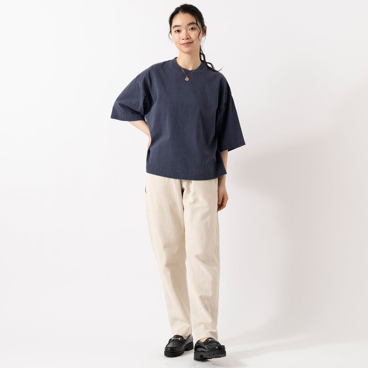 モデル身長165cm,HEAVENLYのLinen Frenchsleeve Wide Shirt|GENUINSのMALLORCA H2O,https://market.e-begin.jp/products/dlt_hvr0400u_lala|https://market.e-begin.jp/products/boa_gns0298u_lala