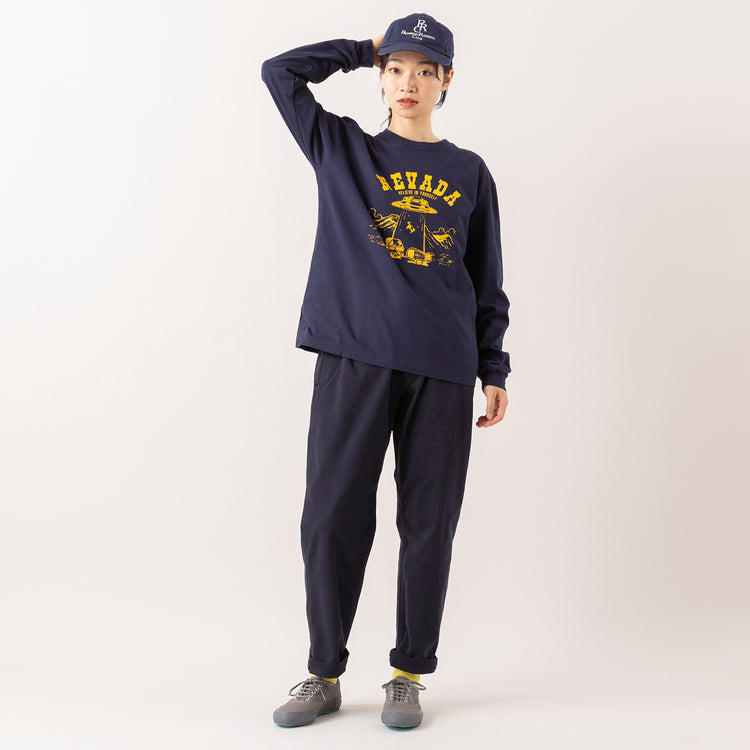 モデル身長165cm,BARNS OUTFITTERSのJP MADE LS TEE PT|ROKXのMG JAM PANT|Moonstarの帰ってきたDECK SPORT|PROGRESS RUNNING CLUBのBADGE Logo Cap|meri ja kuuのリブ先丸シルクコットンソックス,https://market.e-begin.jp/products/tka_bof1021s_lala|https://market.e-begin.jp/products/sct_rok1039s_lala|https://market.e-begin.jp/products/mns_mns0718r_lala|https://market.e-begin.jp/products/gra_pgr0248r_lala|https://market.e-begin.jp/products/hpn_mjk1012s_lala