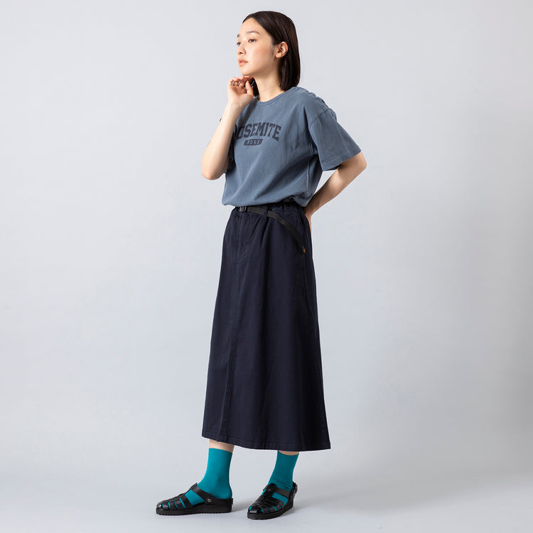 モデル身長163cm,ROKXのWMN'S STREET SKIRT|GLENFIELDのシャークソールグルカサンダル|NISHIGUCHI KUTSUSHITAのエジプトコットンプレーンソックス S,https://market.e-begin.jp/products/sct_rok0259q_lala|https://market.e-begin.jp/products/jal_gfd0391q_lala|https://market.e-begin.jp/products/knw_ngk0573k_lala