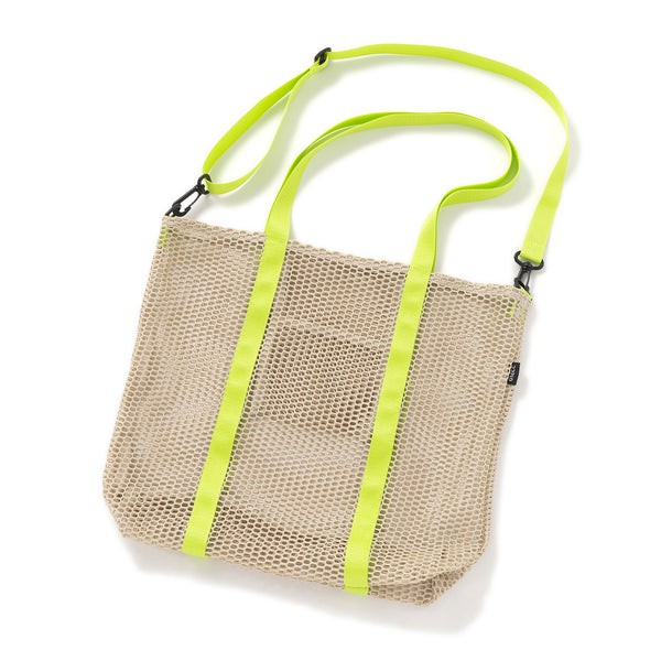 OAMC メッシュトートバッグ　グリーンストライプ　CHEM BAGMESH OAMC メッシュトートバッグ グリーンストライプ CHEM BAGMESH