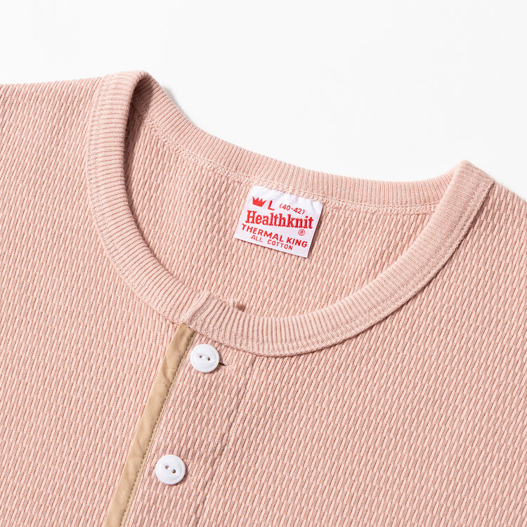 Healthknit | ヘルスニット　サーマルキングラッセルハニカム ヘンリーネック長袖