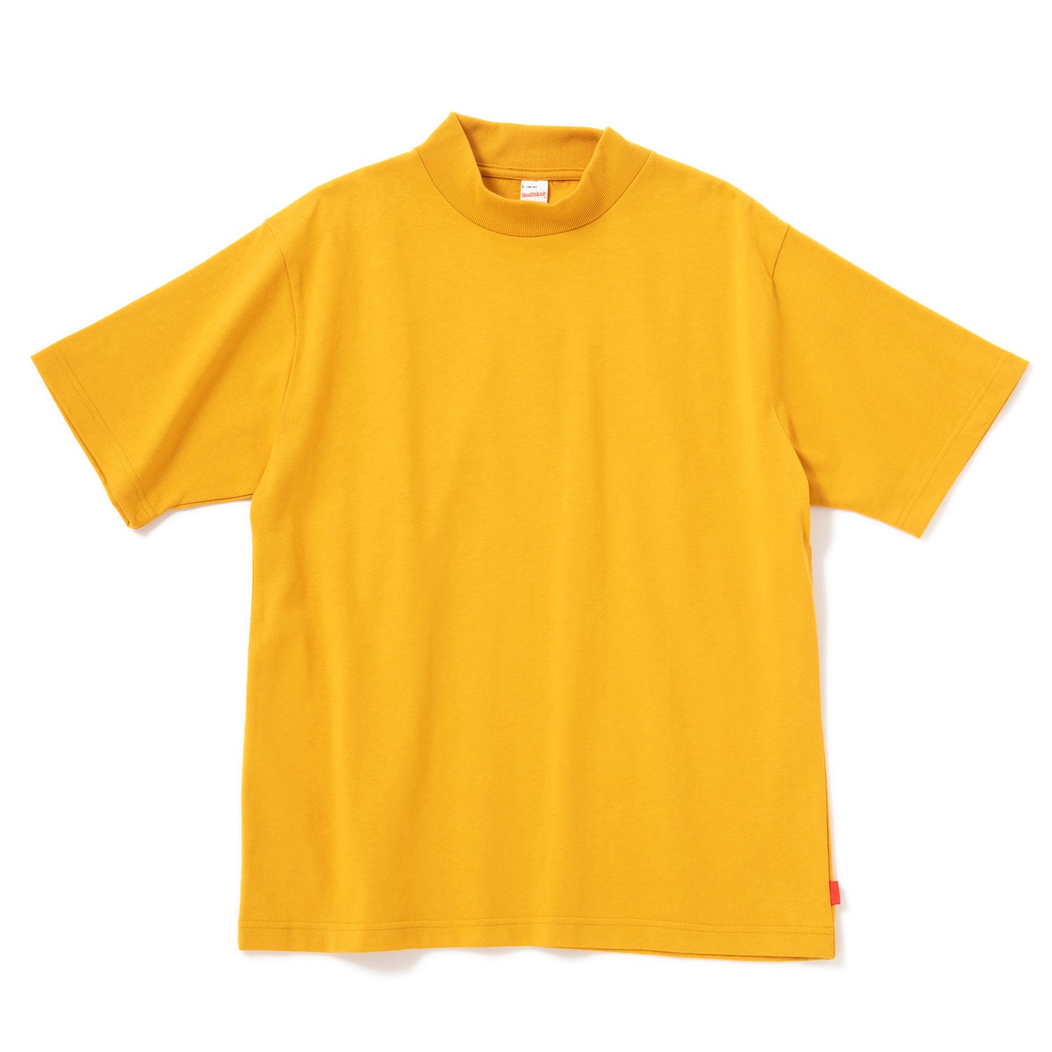 【超美品】Rough and Swell　半袖モックネックシャツ　イエロー　M Healthknit | ヘルスニット マックスウェイト モックネック半袖T