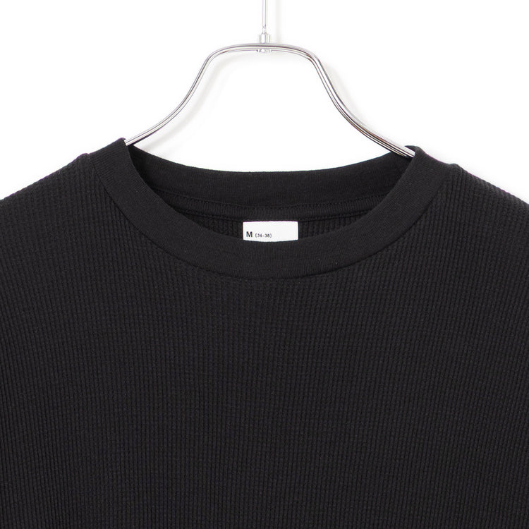 Healthknit | ヘルスニット　ベーシックワッフル リブヘムクルーネック 半袖