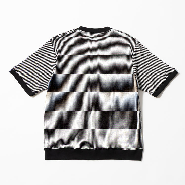 Healthknit | ヘルスニット　ベーシックワッフル リブヘムクルーネック 半袖