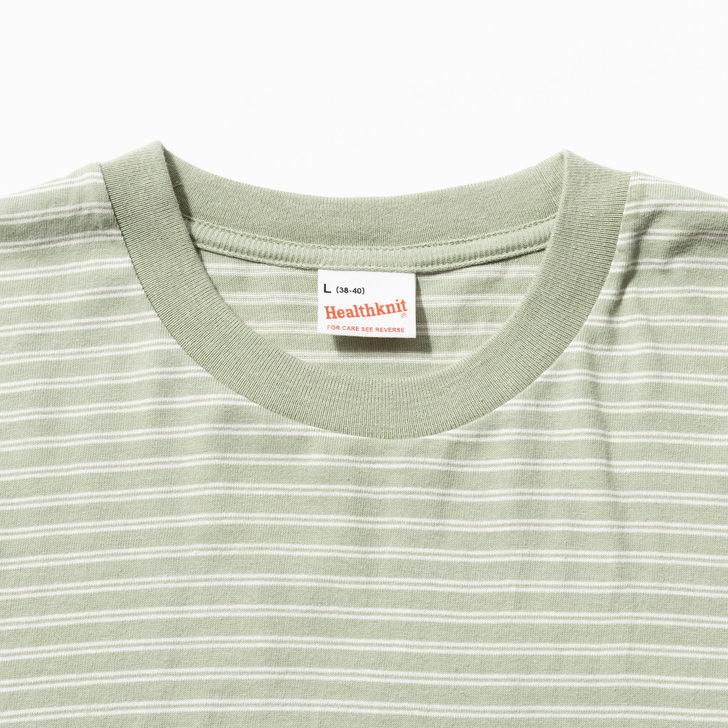 Healthknit | ヘルスニット クラシックボーダー クルーネック半袖Tシャツ
