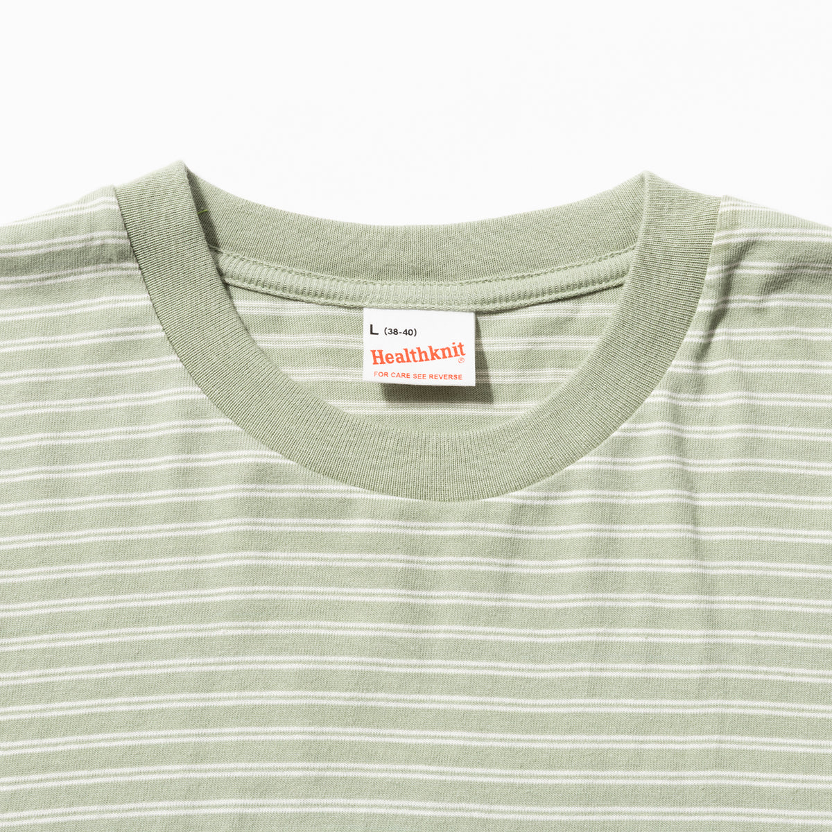 Healthknit | ヘルスニット クラシックボーダー クルーネック半袖Tシャツ
