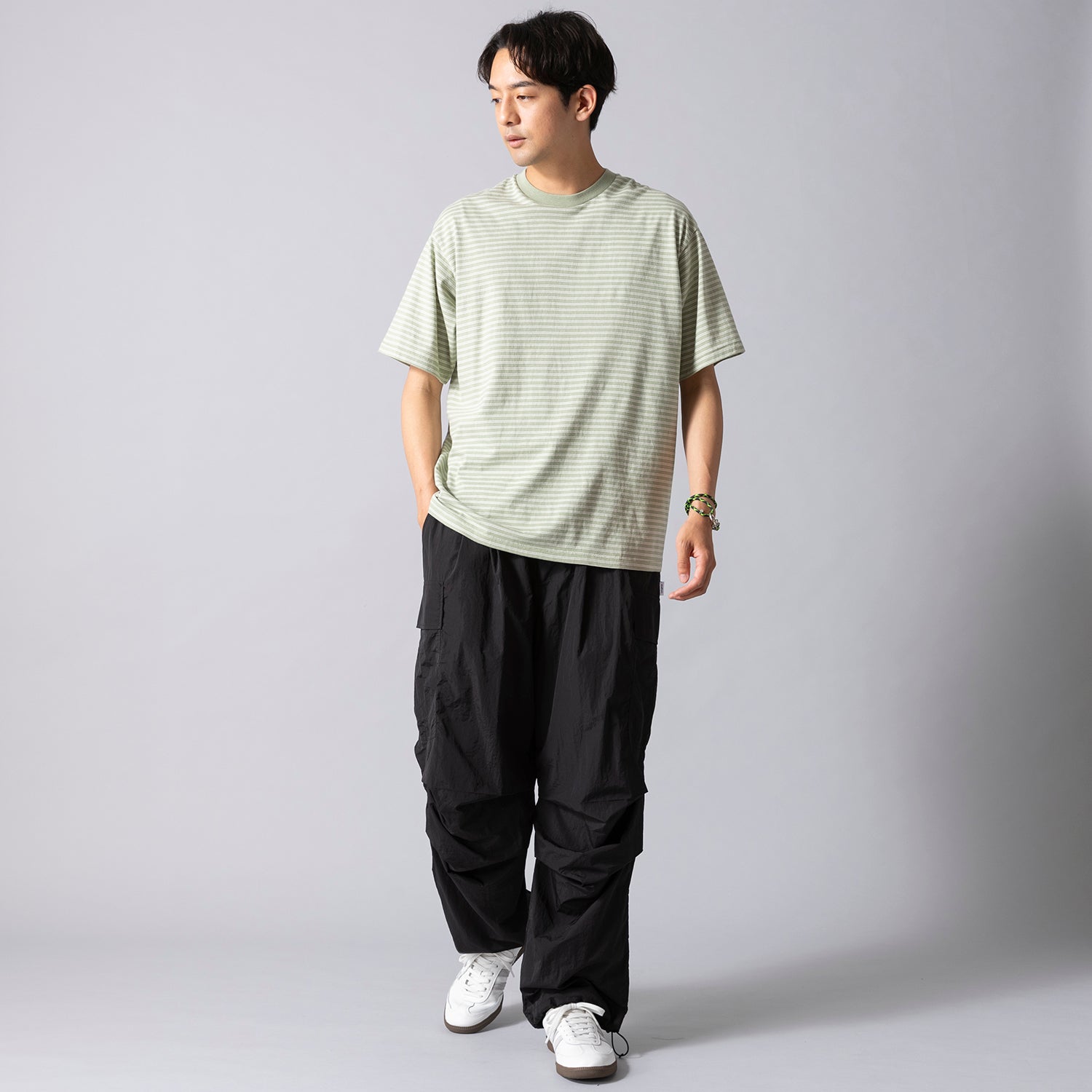 Healthknit | ヘルスニット クラシックボーダー クルーネック半袖Tシャツ