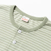 Healthknit | ヘルスニット クラシックボーダー ワイドヘンリーネック半袖Tシャツ