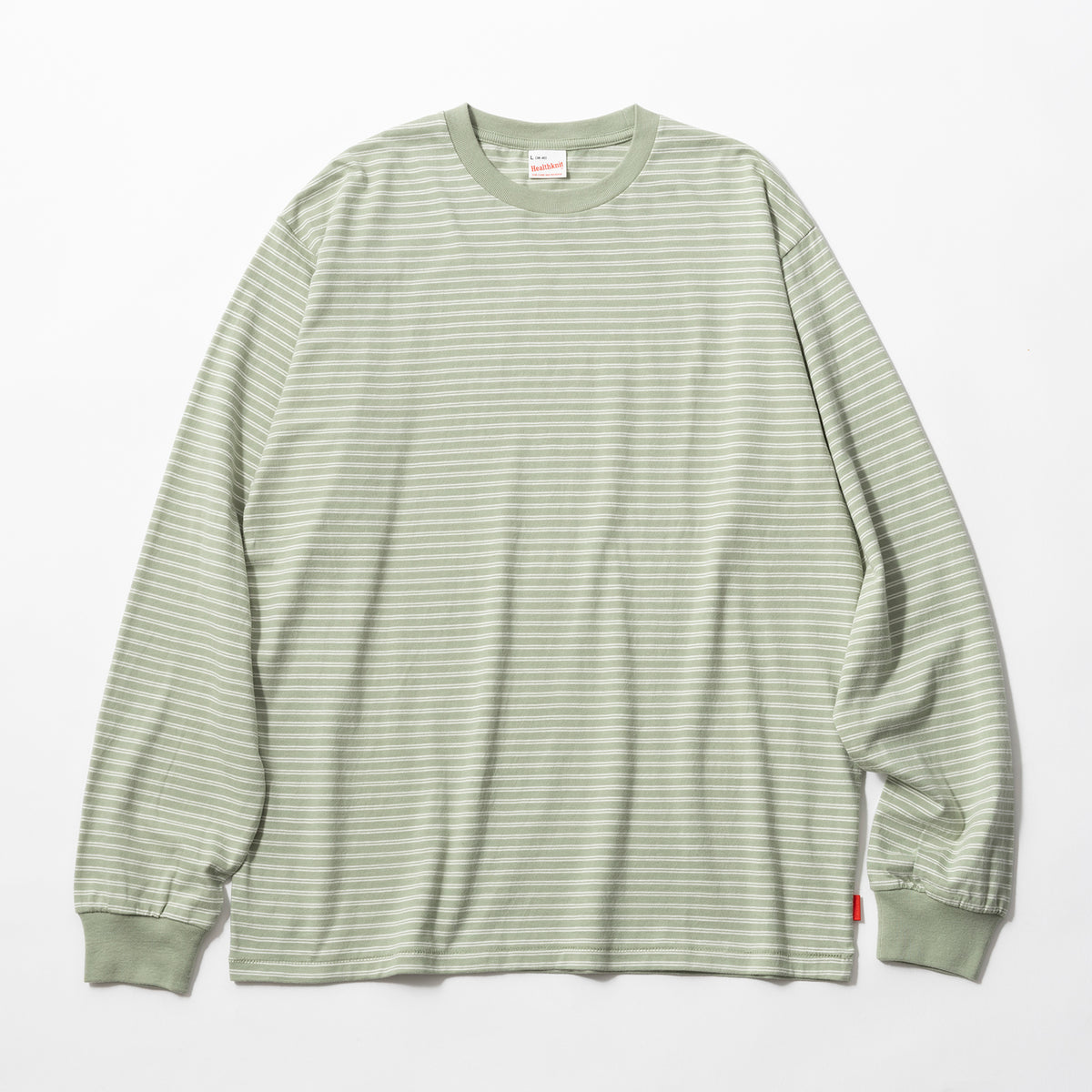 Healthknit | ヘルスニット クラシックボーダー クルーネック長袖Tシャツ