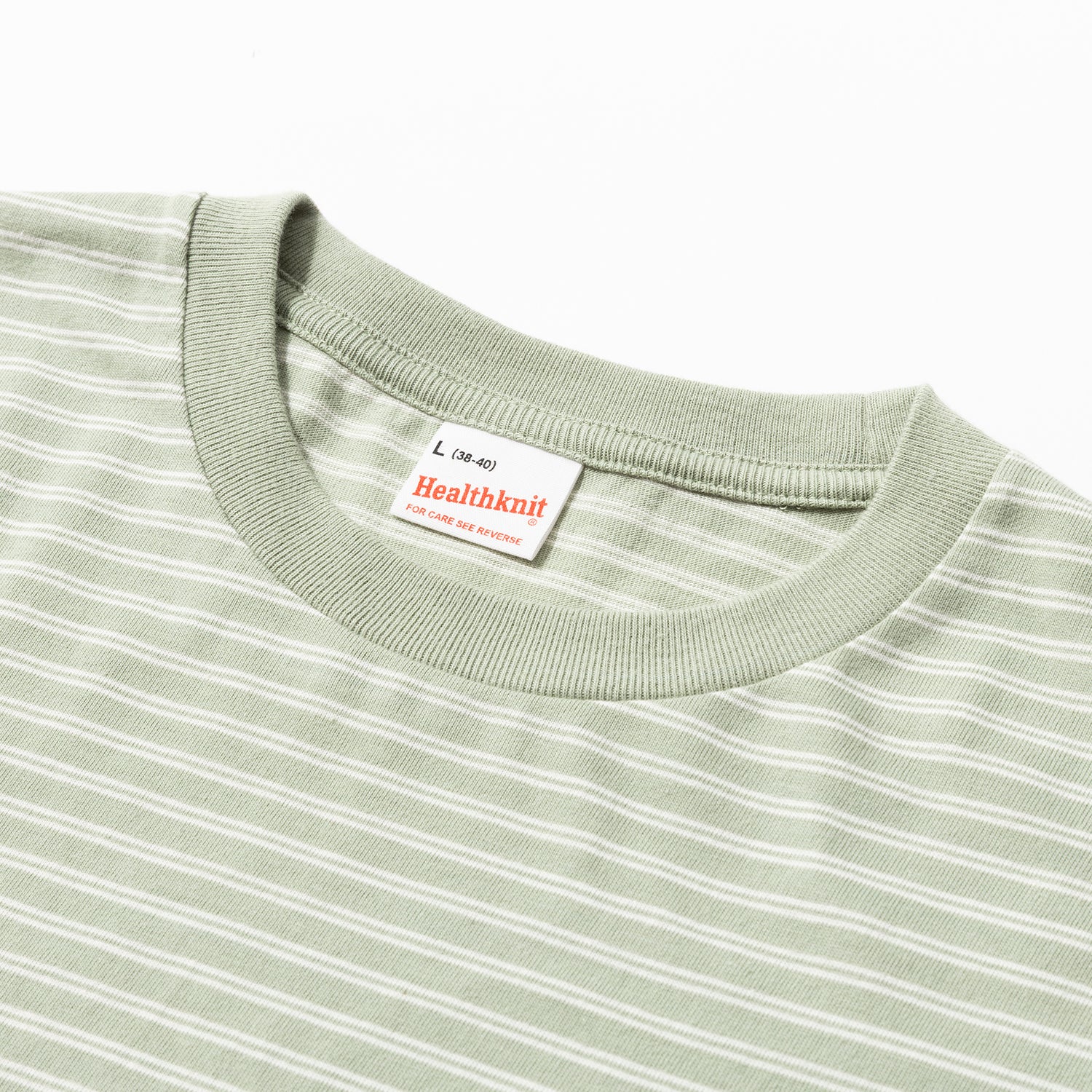 Healthknit | ヘルスニット クラシックボーダー クルーネック長袖Tシャツ