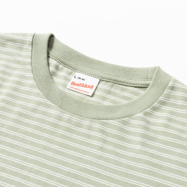 Healthknit | ヘルスニット　クラシックボーダー クルーネック長袖Tシャツ