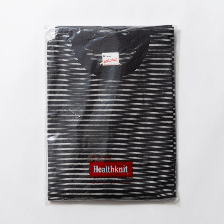 Healthknit | ヘルスニット　クラシックボーダー クルーネック長袖Tシャツ