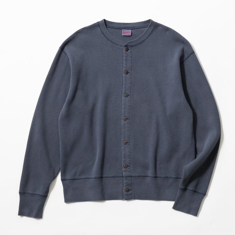 Healthknit | ヘルスニット　Begin別注 ビンテージ加工 サーマルキングラッセルハニカムカーデ