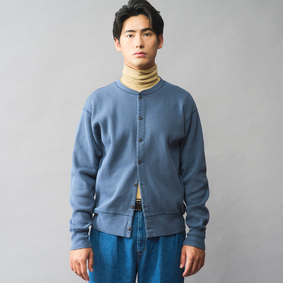 Healthknit | ヘルスニット　Begin別注 ビンテージ加工 サーマルキングラッセルハニカムカーデ