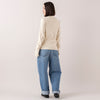 モデル身長163cm,Healthknitのクラシックフライス 長袖ハイネックハーフジップ|caquのFSワイドボーイズ,https://market.e-begin.jp/products/she_hea1192s_lala|https://market.e-begin.jp/products/tan_caq1164s_lala