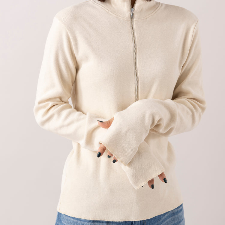 Healthknit | ヘルスニット　クラシックフライス 長袖ハイネックハーフジップ