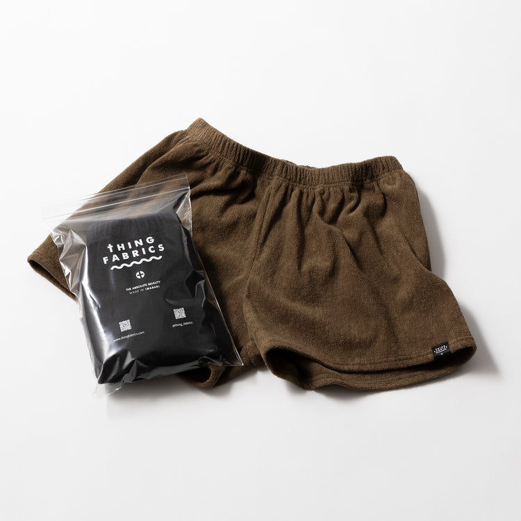 THING FABRICS | シングファブリックス　Begin別注 ルームウェアでもいける今治製タオル地トランクス