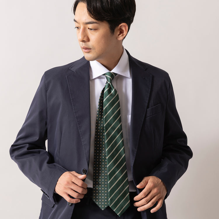 giraffe | ジラフ　リバーシブルレジメンタルフローレットタイ