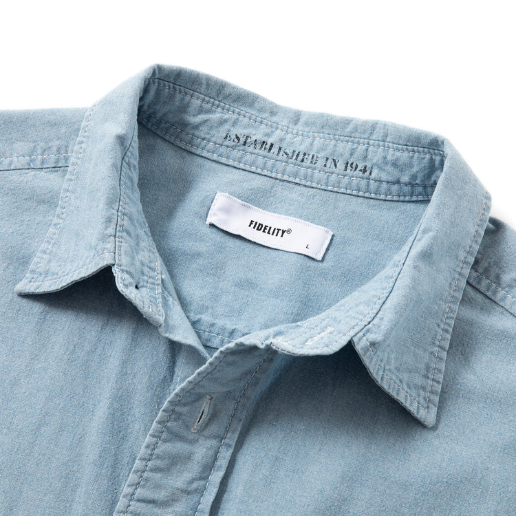 FIDELITY | フィデリティ　US NAVY CHAMBRAY SHIRT