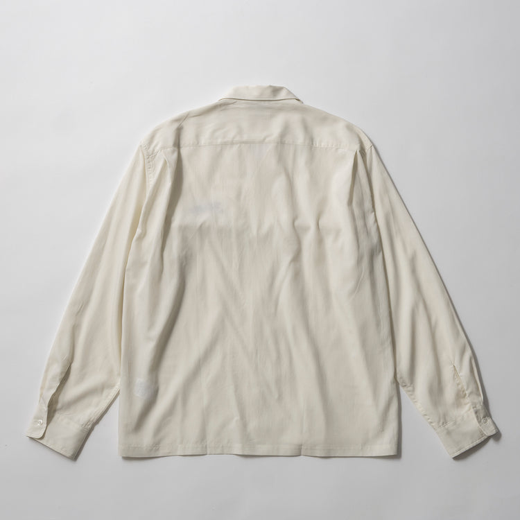 FIDELITY | フィデリティ　LOGO EMB TENCEL OPEN COLLER SHIRT