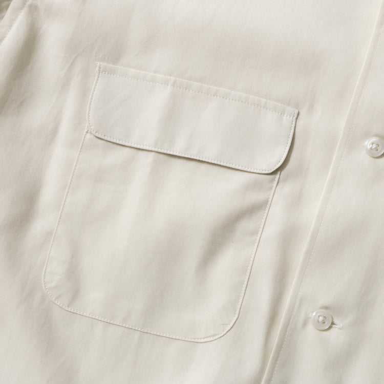 FIDELITY | フィデリティ　LOGO EMB TENCEL OPEN COLLER SHIRT