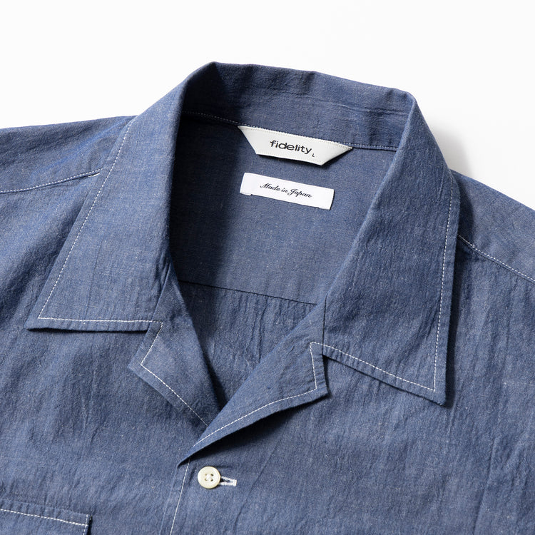 FIDELITY | フィデリティ　LINEN BLEND CHAMBRAY SHIRT