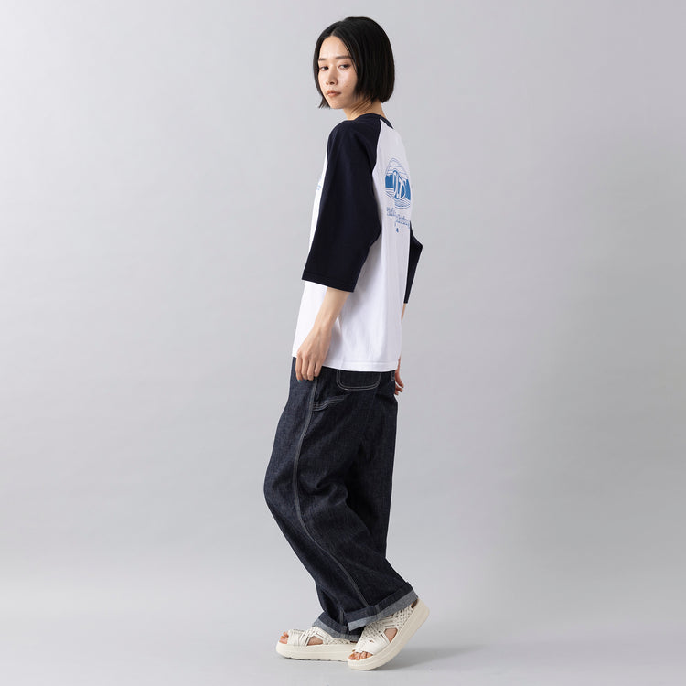 モデル身長165cm,caquのオールドぺインターパンツ|MALIBU SANDALSのCANYON PLATFORM,https://market.e-begin.jp/products/tan_caq0276p_lala|https://market.e-begin.jp/products/sed_mls0713q_lala