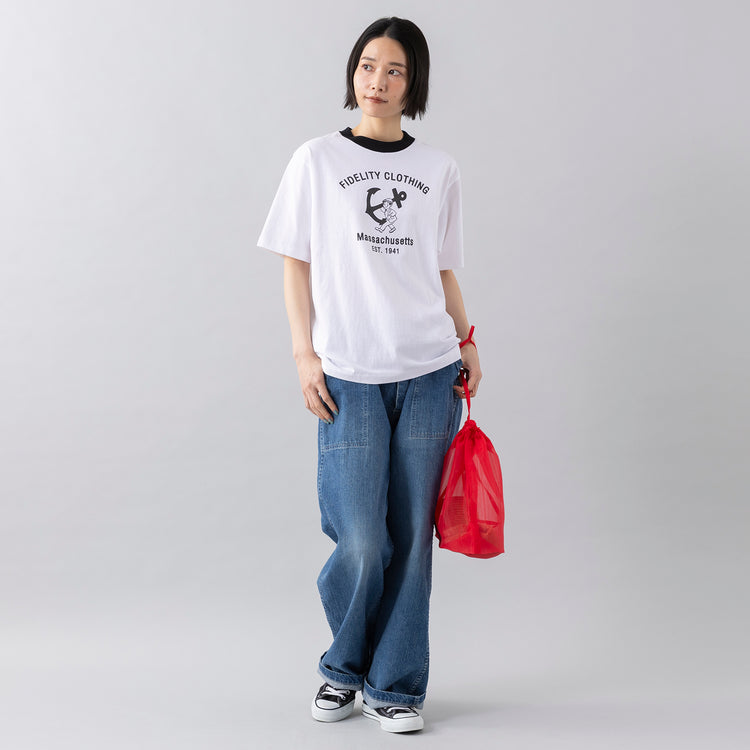 モデル身長165cm,CIOTAのインディゴスビンコットンデニムベイカーパンツ〔MEDIUM DARK〕|mate-monoのすけるショルダー|MALIBU SANDALSのCANYON PLATFORM,https://market.e-begin.jp/products/cta_cta0391p_lala|https://market.e-begin.jp/products/kom_mte0334p_lala|https://market.e-begin.jp/products/sed_mls0713q_lala
