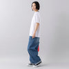 モデル身長165cm,CIOTAのインディゴスビンコットンデニムベイカーパンツ〔MEDIUM DARK〕|mate-monoのすけるショルダー|MALIBU SANDALSのCANYON PLATFORM,https://market.e-begin.jp/products/cta_cta0391p_lala|https://market.e-begin.jp/products/kom_mte0334p_lala|https://market.e-begin.jp/products/sed_mls0713q_lala