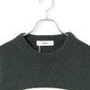 FIDELITY | フィデリティ　LAMB MIX CN PANEL KNIT CREW NECK