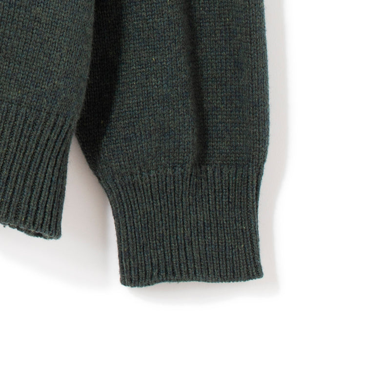 FIDELITY | フィデリティ　LAMB MIX CN PANEL KNIT CREW NECK