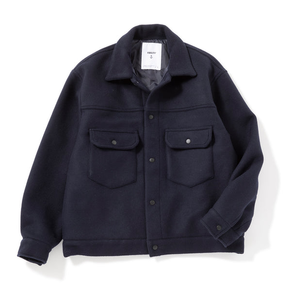 DOUBLE BEAVER TRUCKER JACKET (Charcoal) | ダブルビーバー