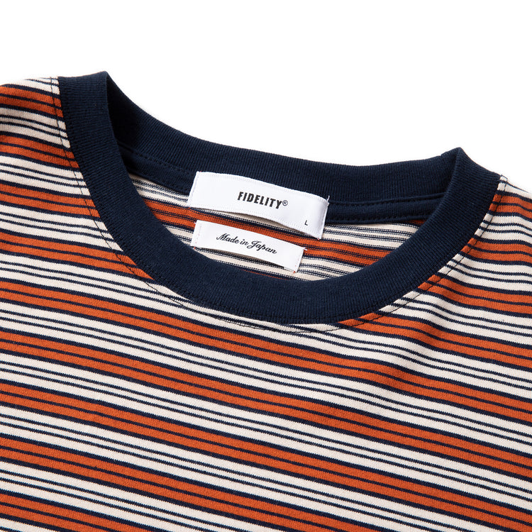 FIDELITY | フィデリティ　40/2MULTI BORDER TEE