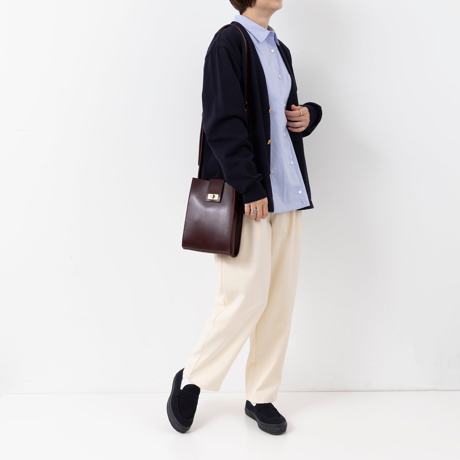 TIDEWAY × LaLa Begin 別注 本革 レザーバッグ タイドウェイ TIDEWAY | タイドウェイ LaLa Begin別注 メタルショルダー